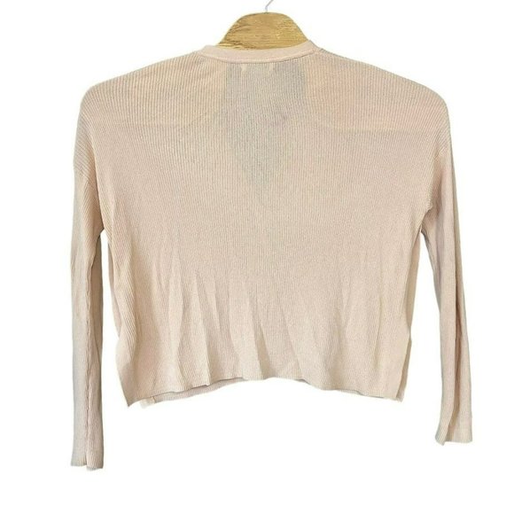 Aritzia Babaton Blush Pink Viscose Blend Light Cardigan Sweater Womens S‎ - Picture 2 of 5